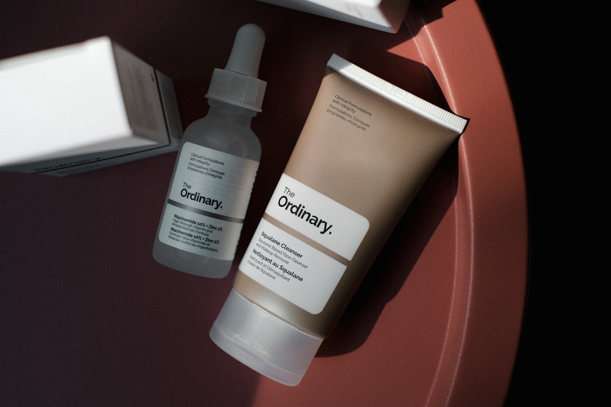 Skincare routine demonstration